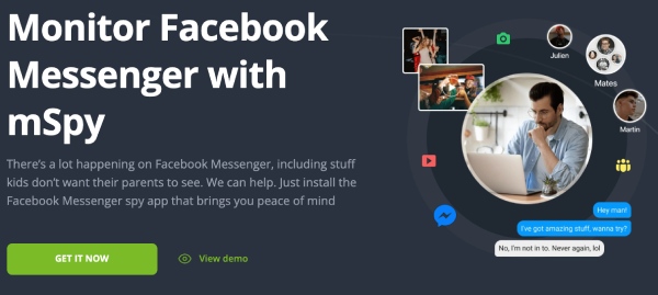 mSpy Παρακολούθηση Facebook