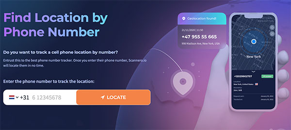 Recenzja aplikacji do śledzenia numerów telefonów Scannero